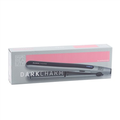 Щипцы-выпрямители для волос Dewal Beauty Dark Charm HI2060, 30 Вт, серый